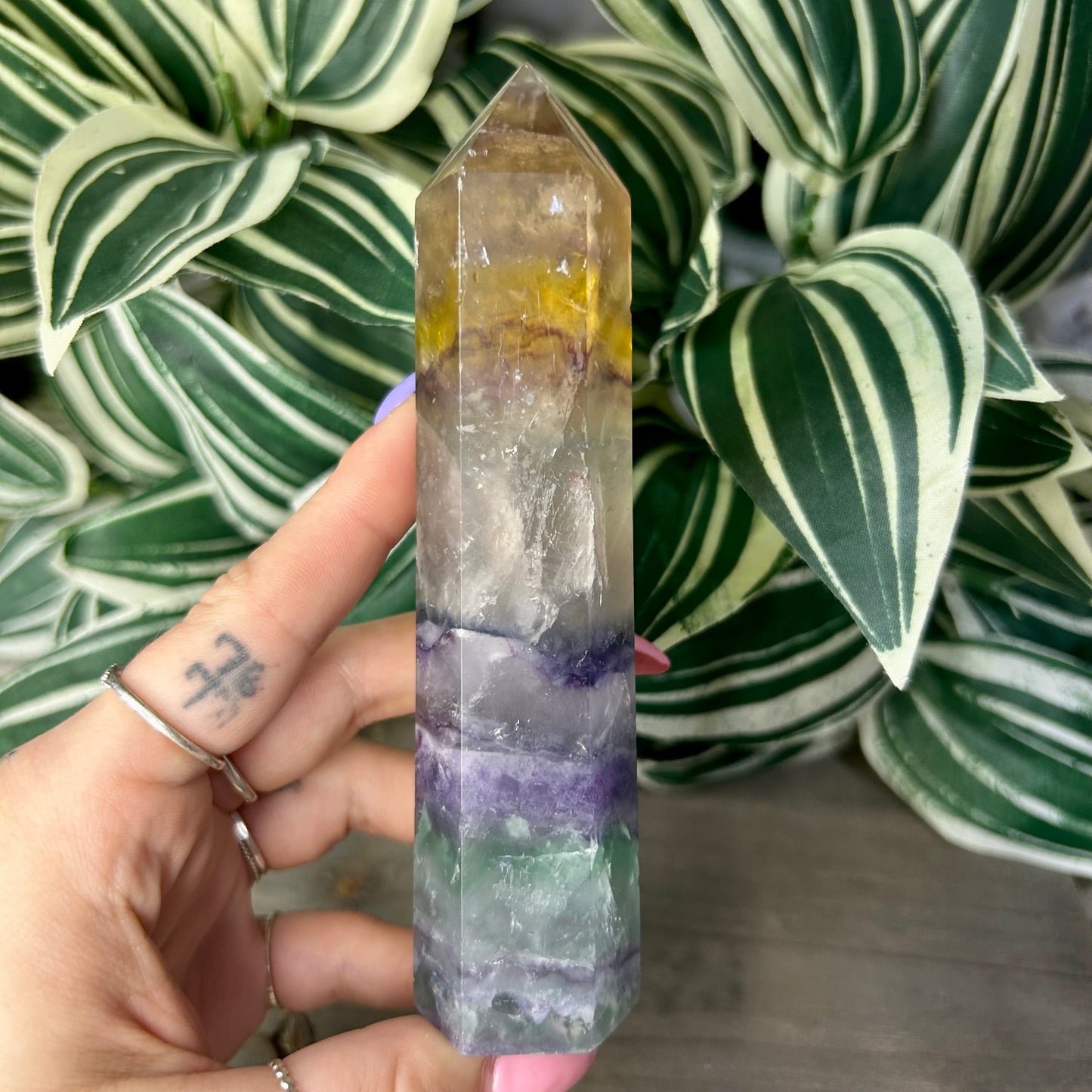 large fluorite tower