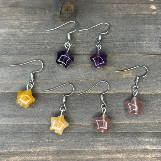 crystal star dangles