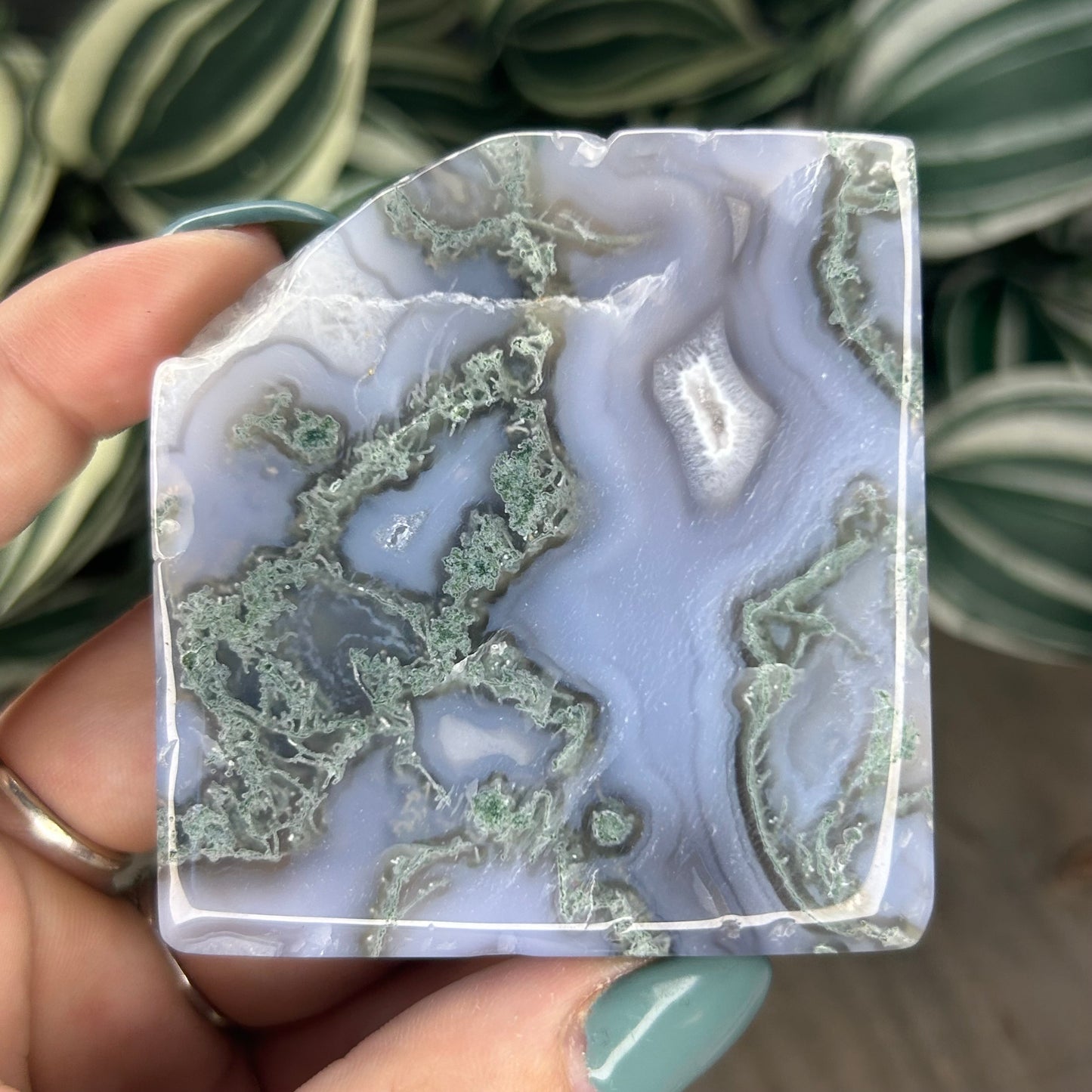 moss agate slab