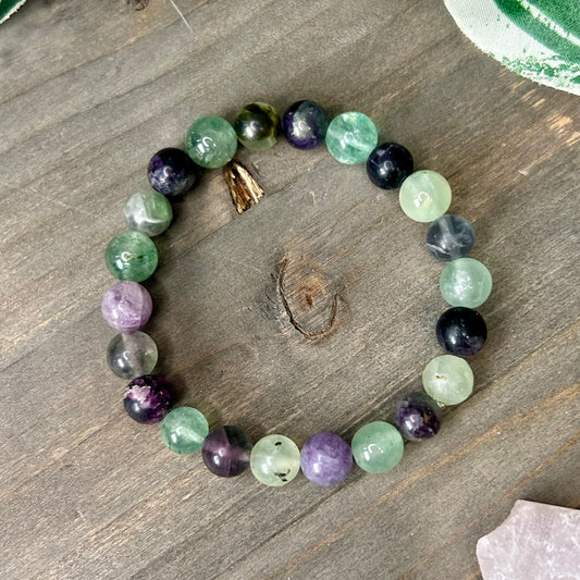 rainbow fluorite bracelet