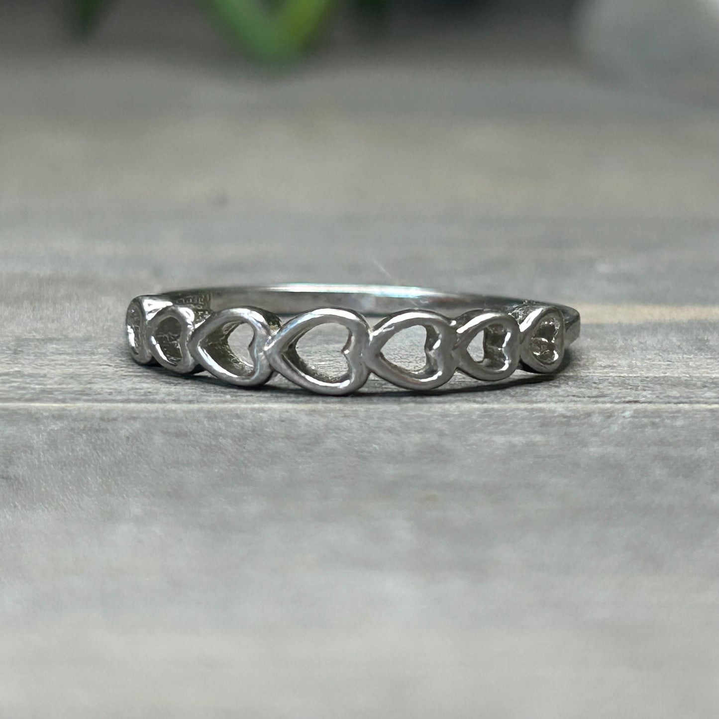 heart chain ring (sz 6)