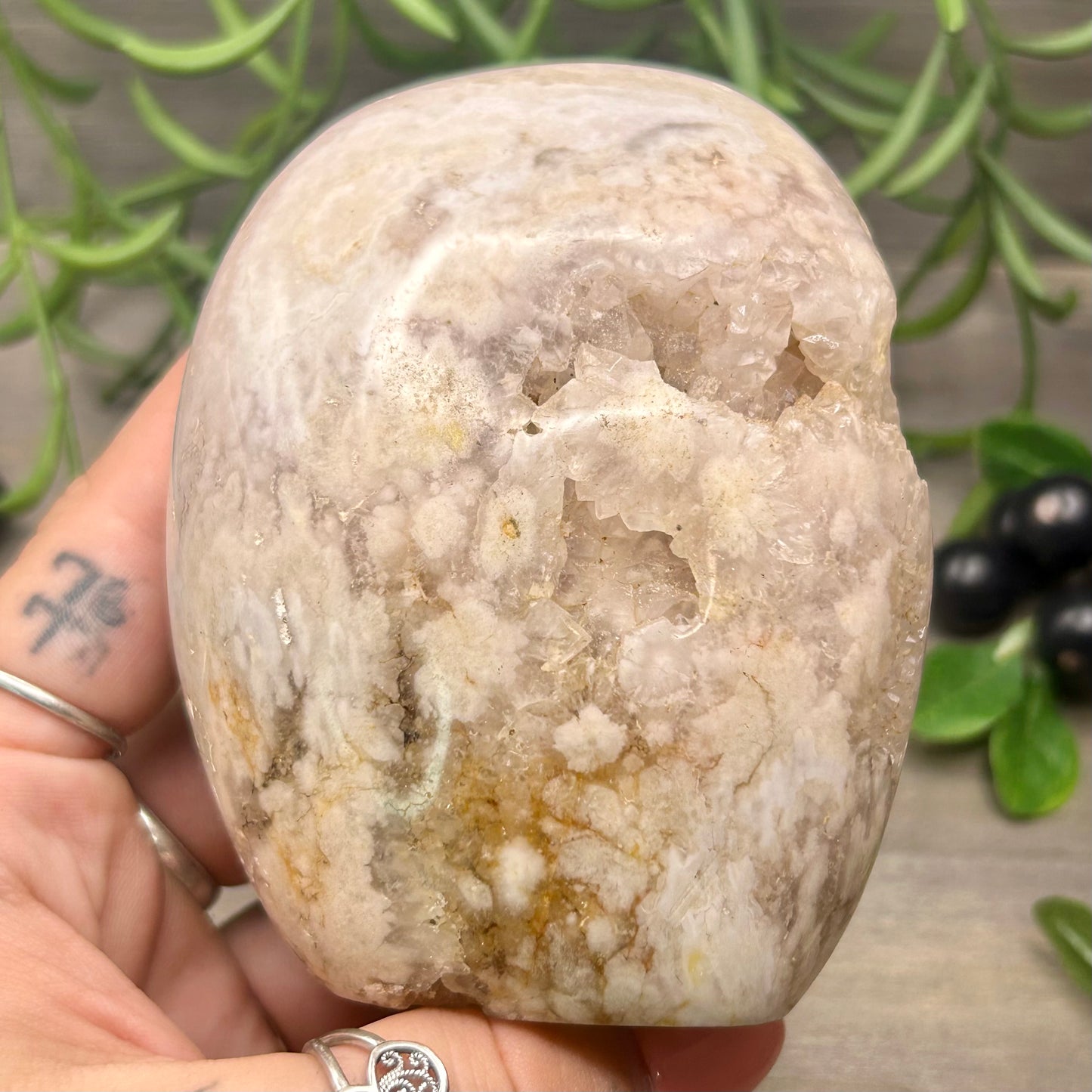 large flower agate freeform