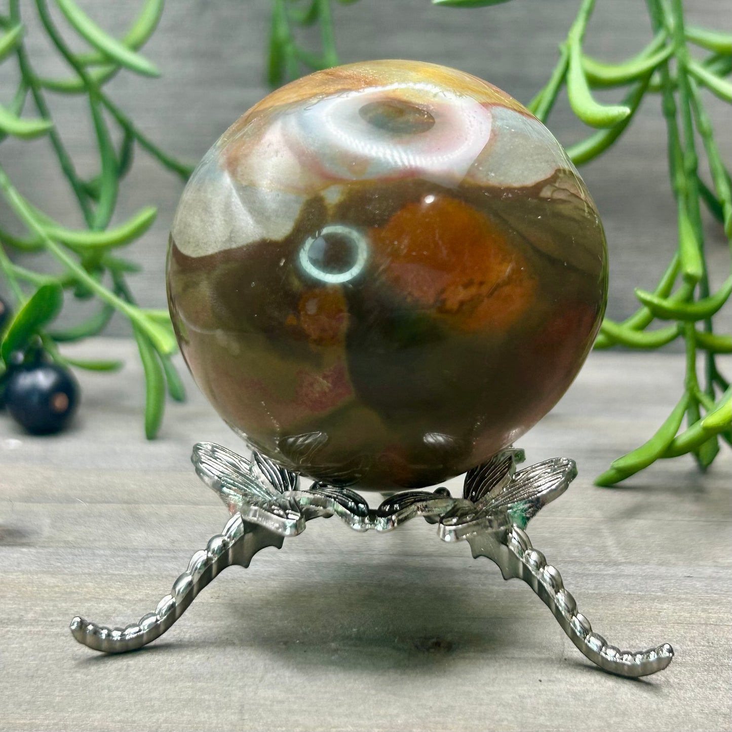 polychrome jasper sphere