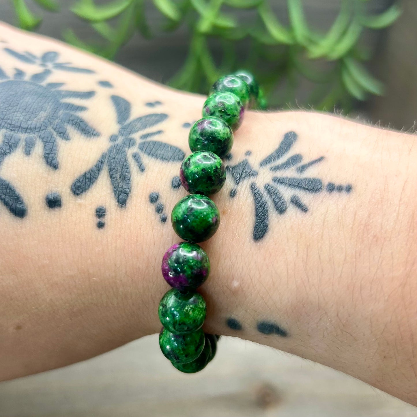 ruby zoisite bracelet