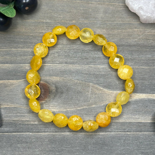 faceted citrine bracelet