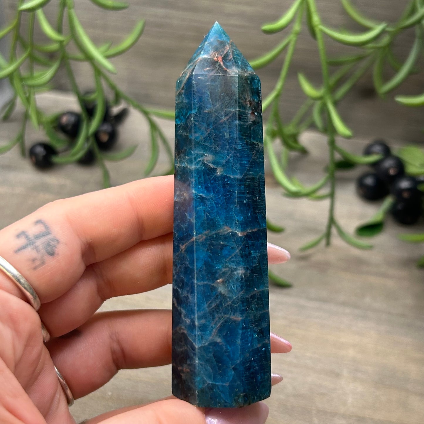 blue apatite tower