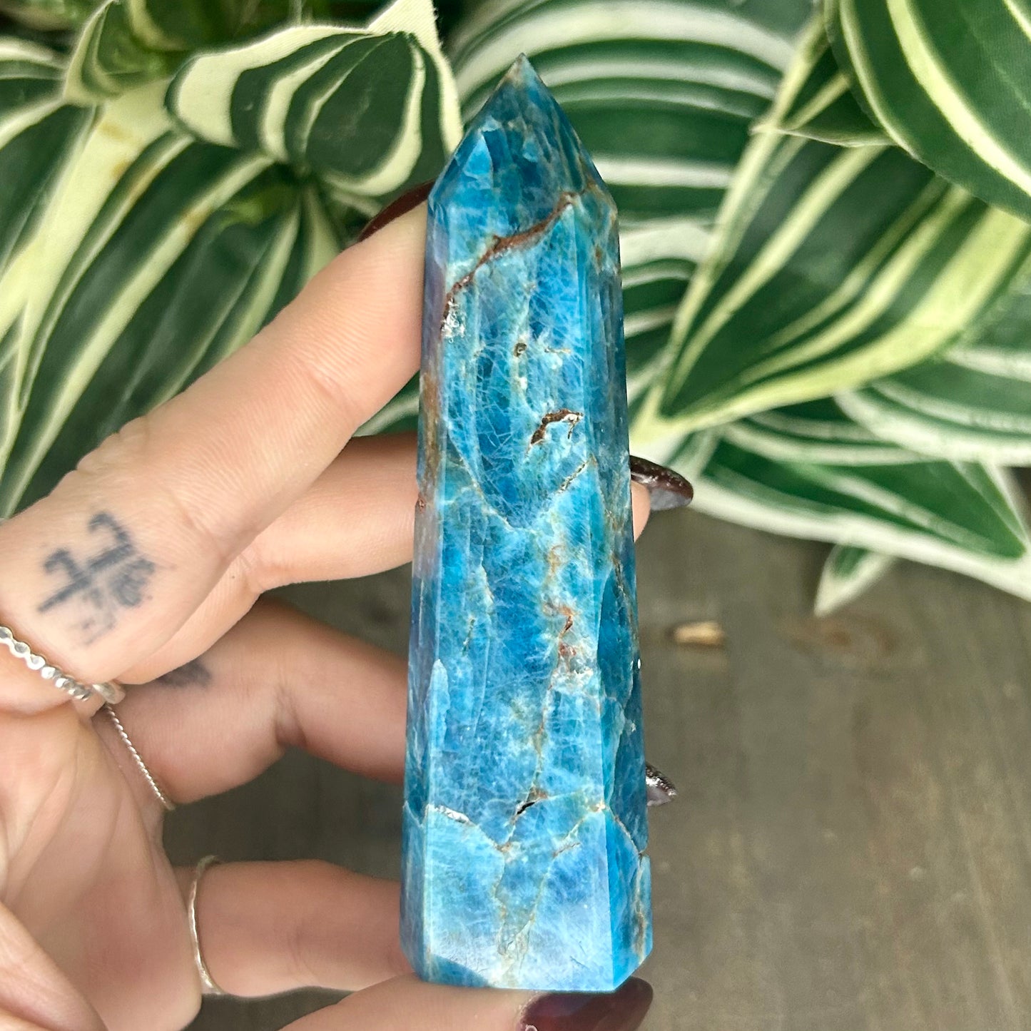 blue apatite tower