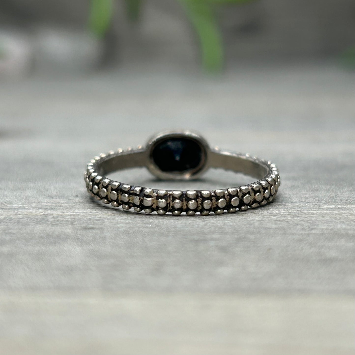 obsidian ring (sz 8)