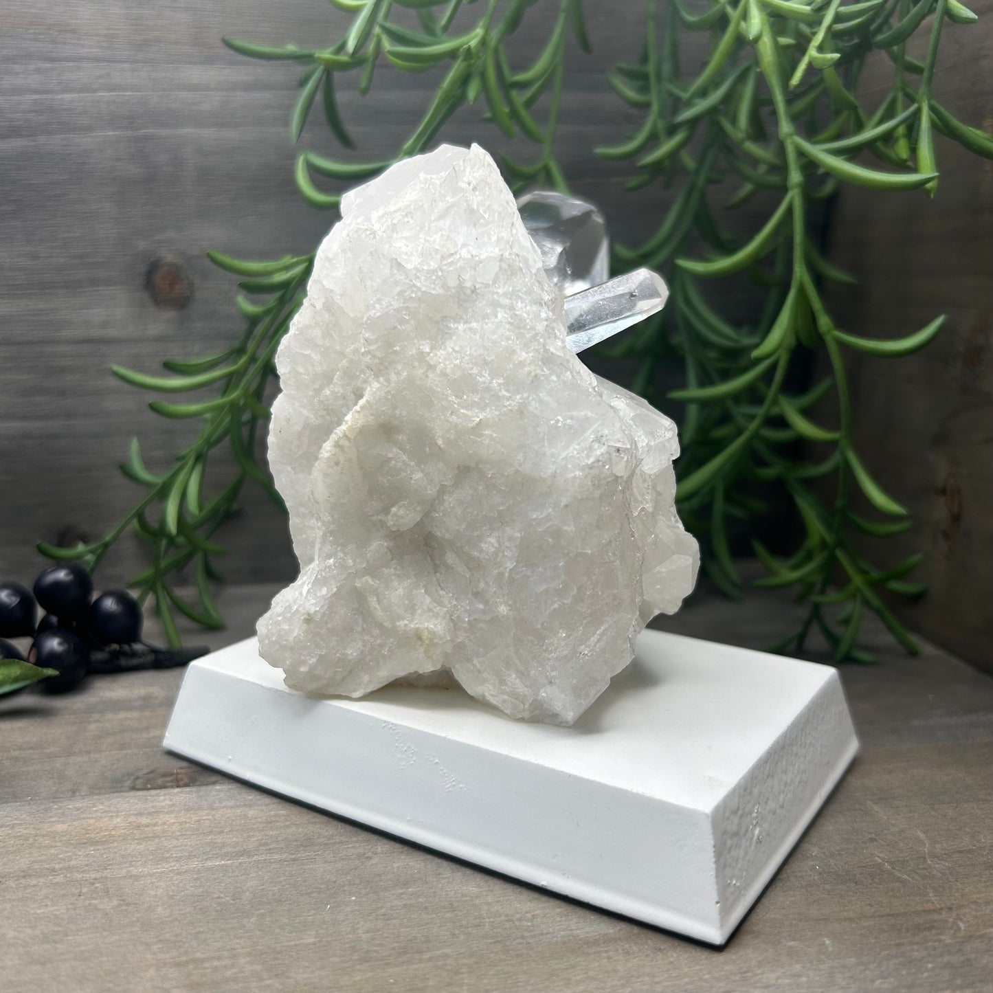 XL clear quartz cluster