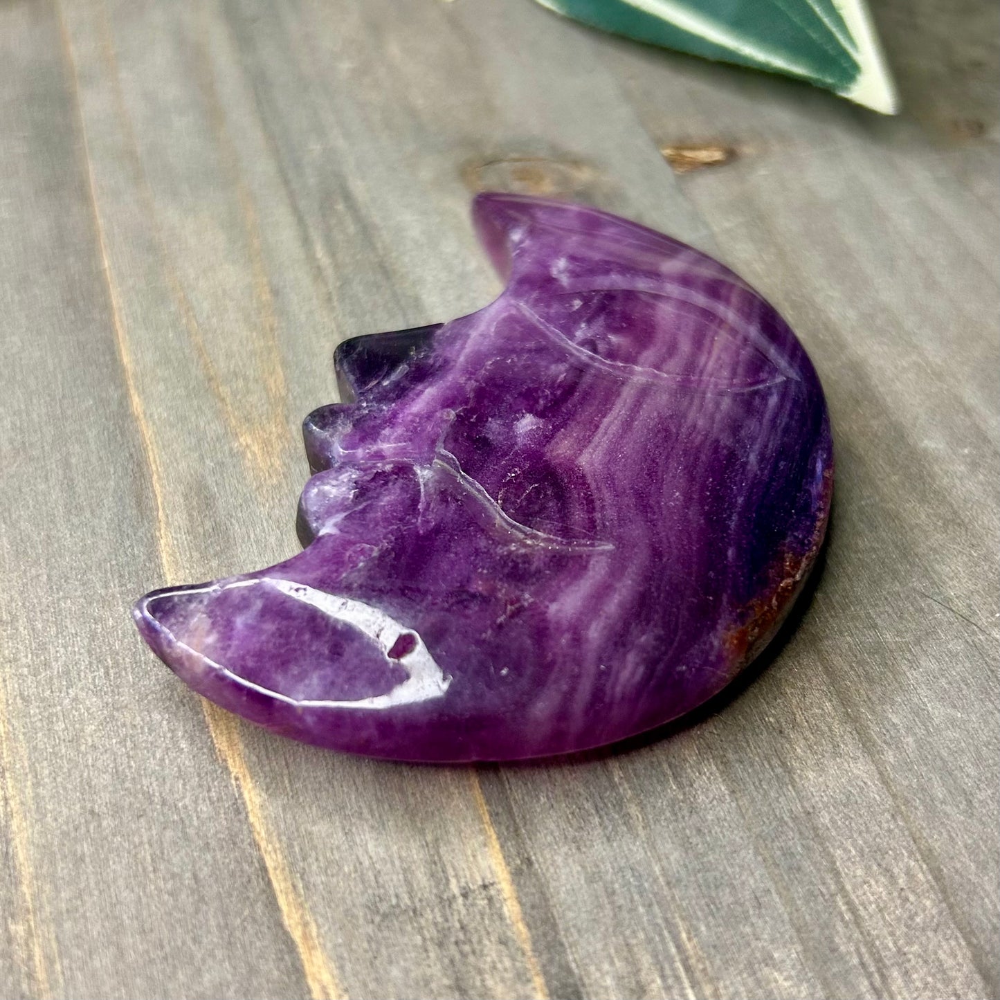 purple fluorite moon