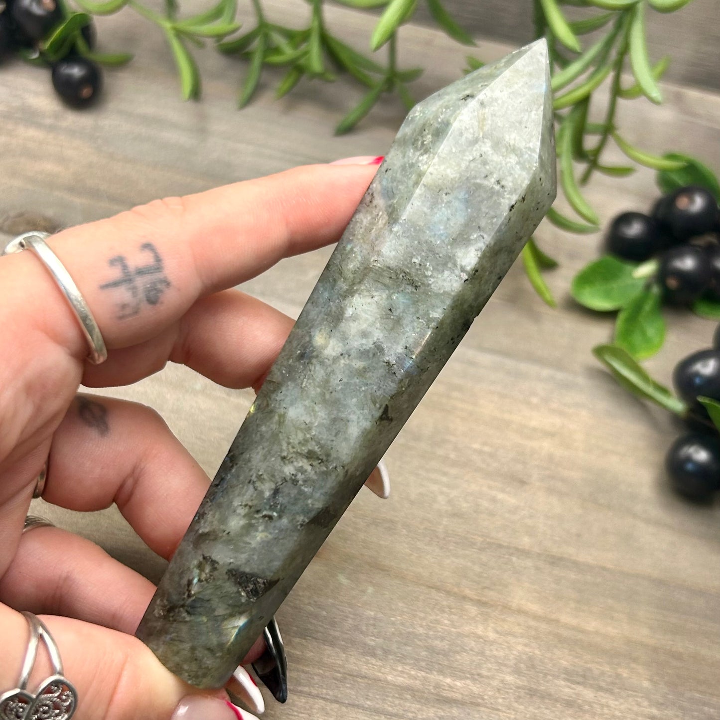 labradorite wand