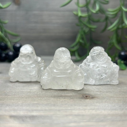 clear quartz buddha