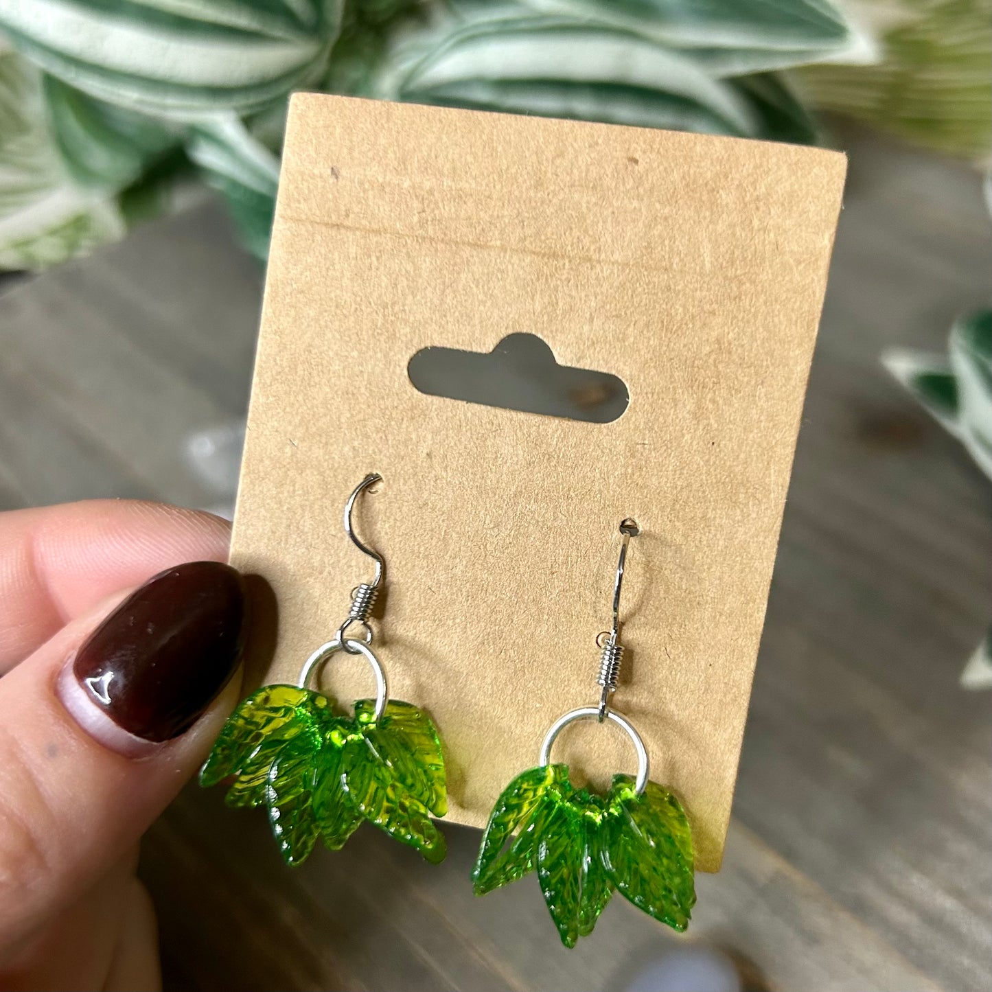 leaf wreath dangles