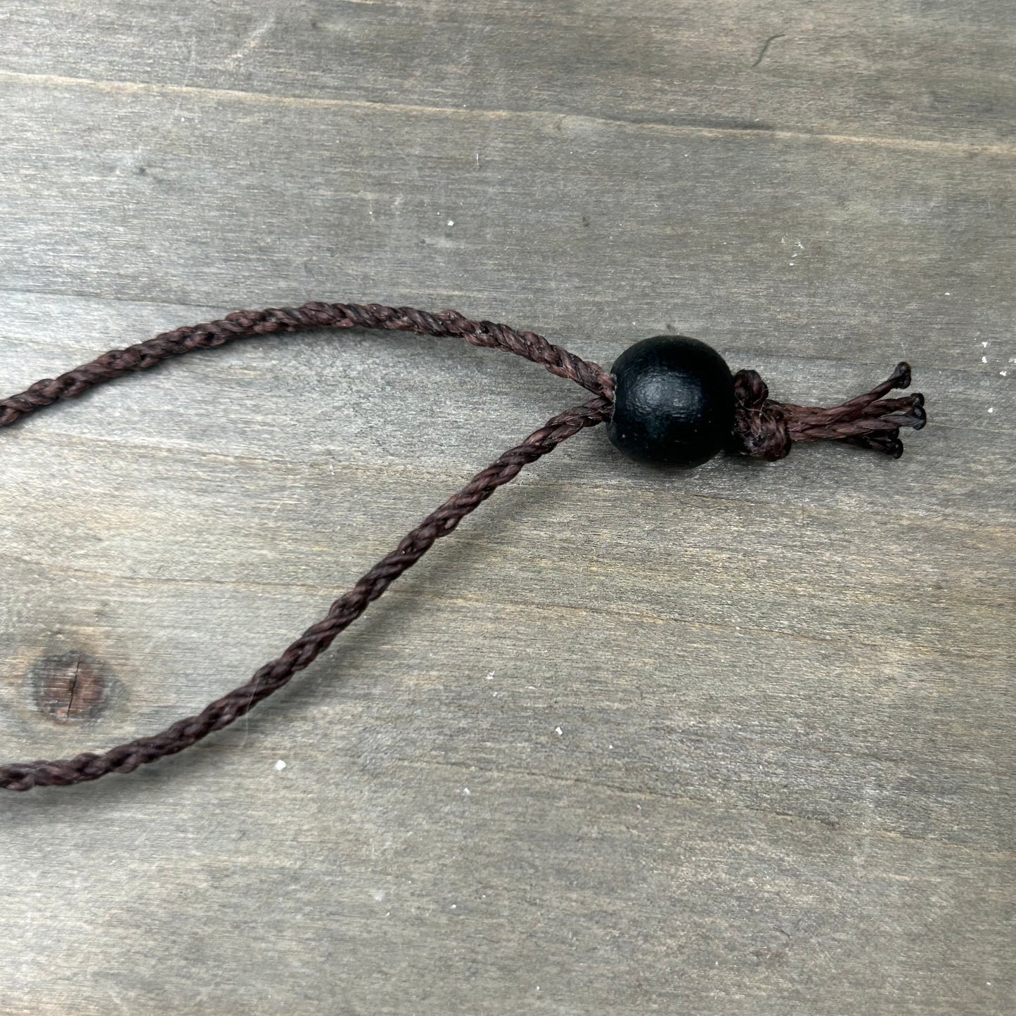 macrame rhodonite necklace