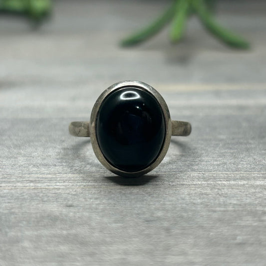 obsidian ring (sz 7)