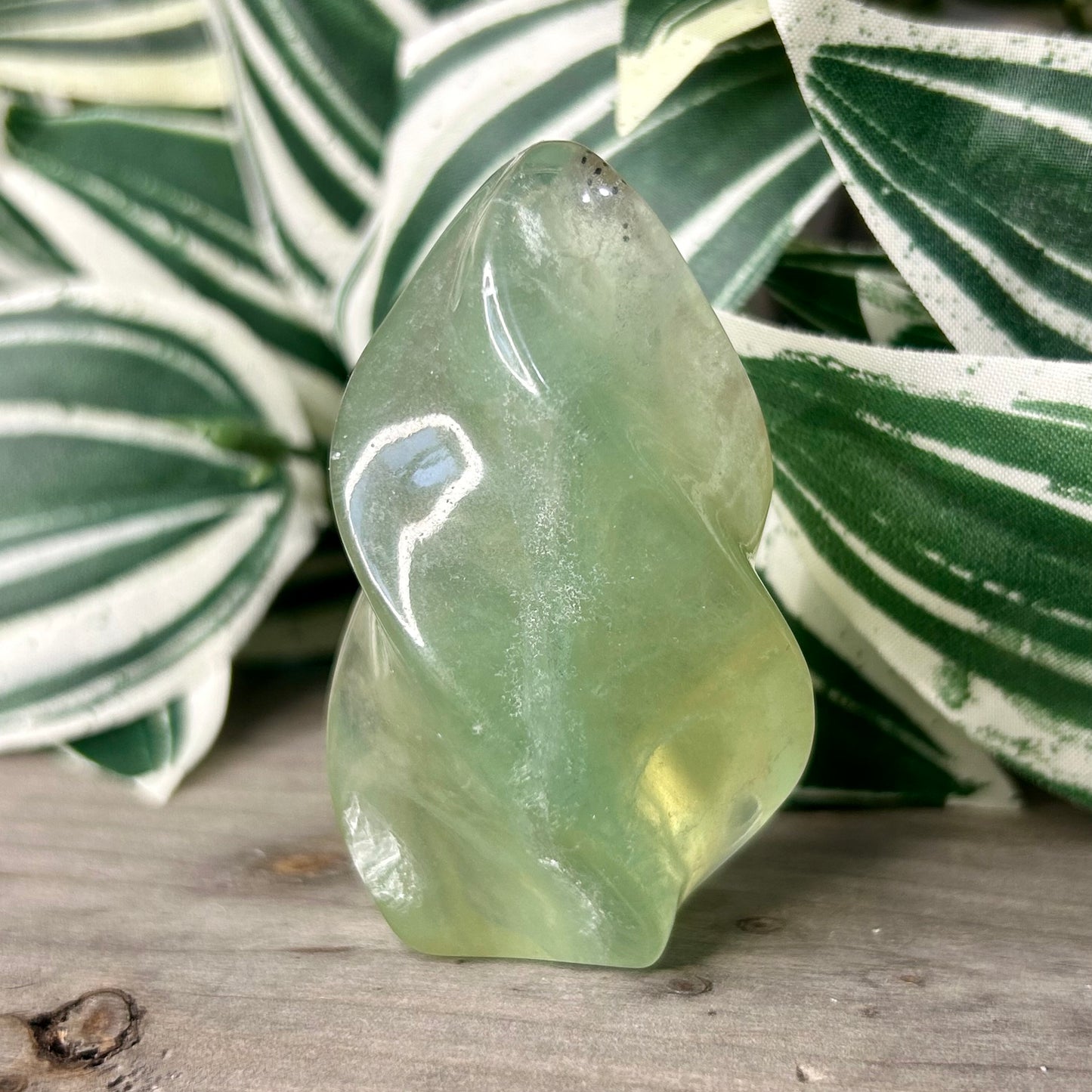 green fluorite flame