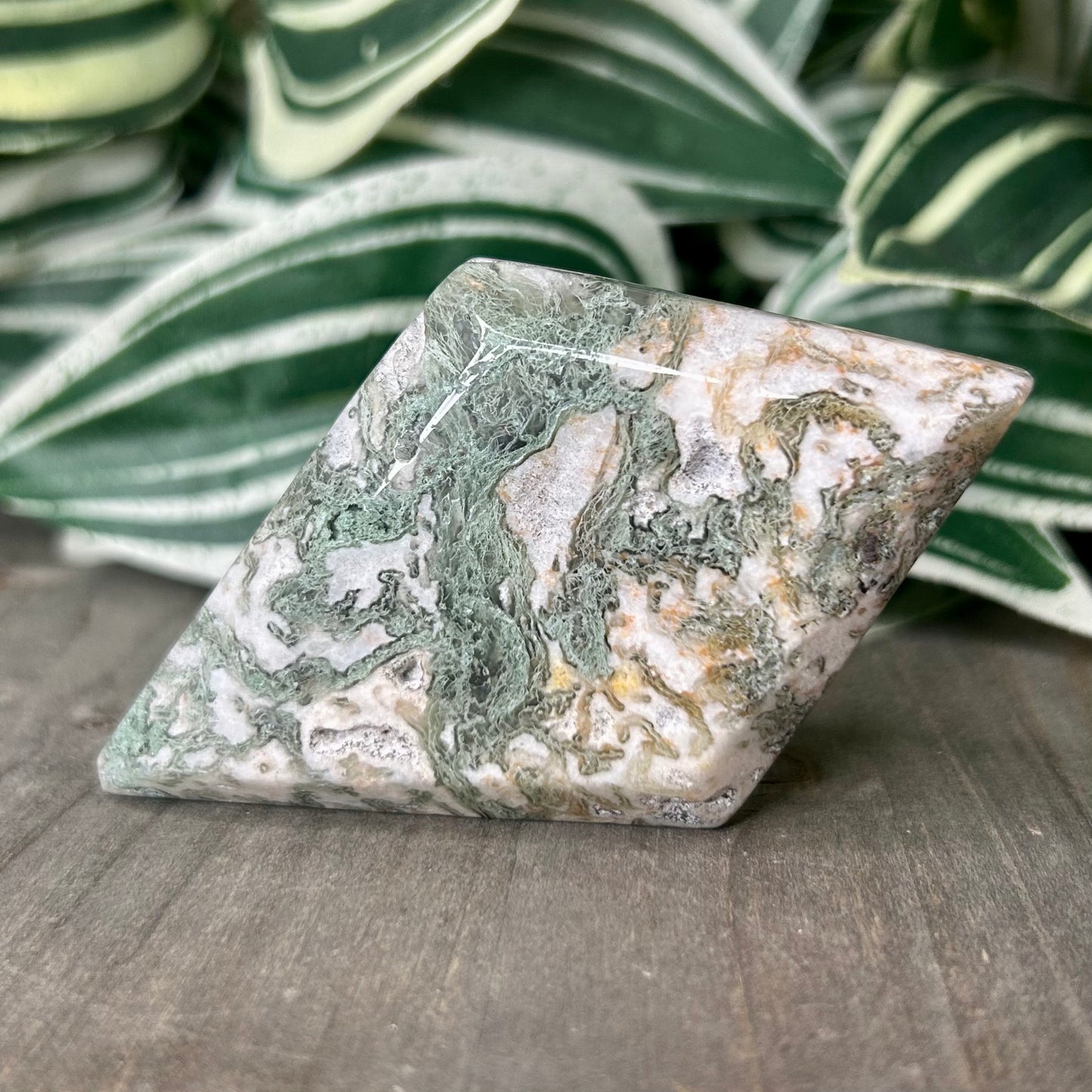 moss agate diamond