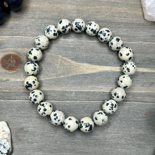 dalmatian jasper bracelet