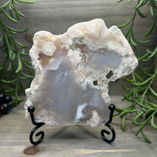 flower agate slab