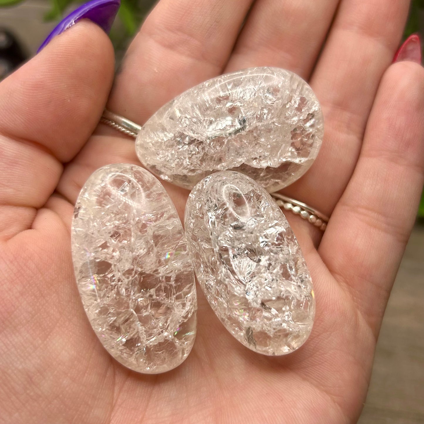 crackle quartz tumble