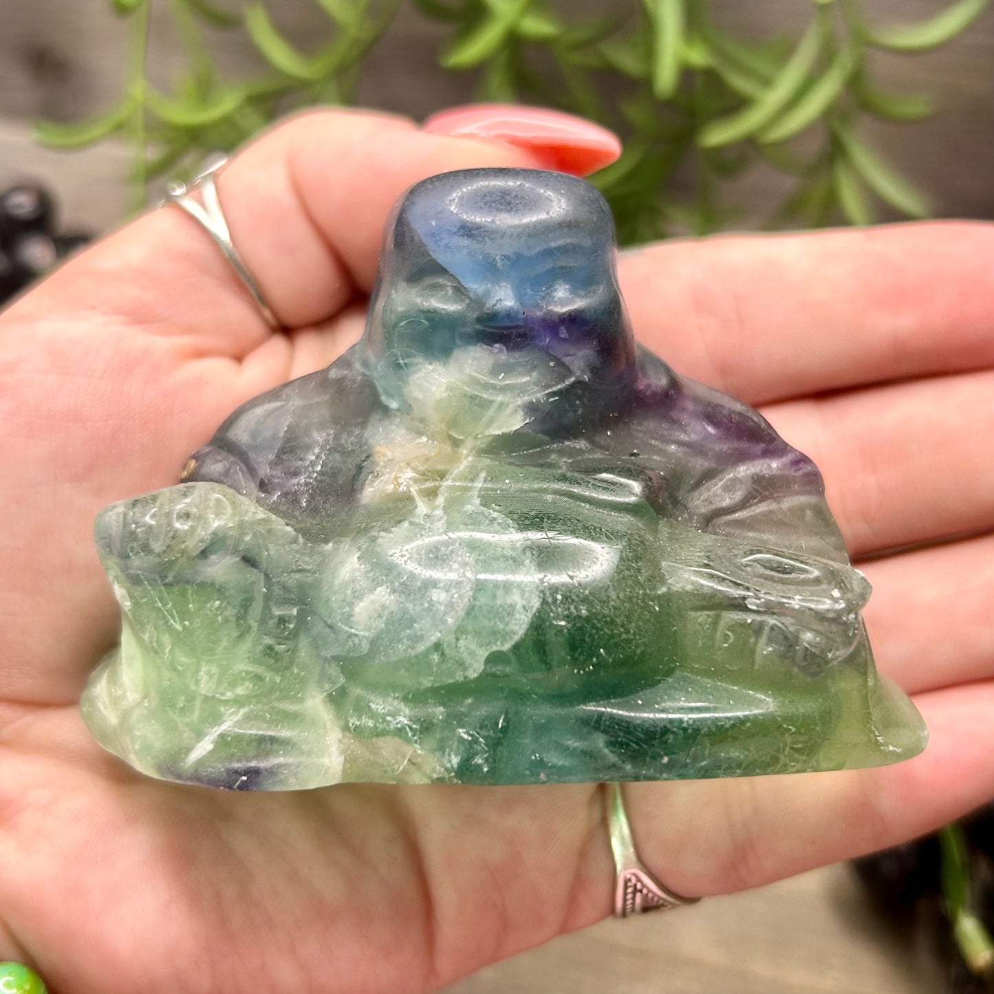 large fluorite buddha