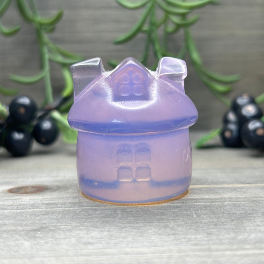 pink opalite faerie hut