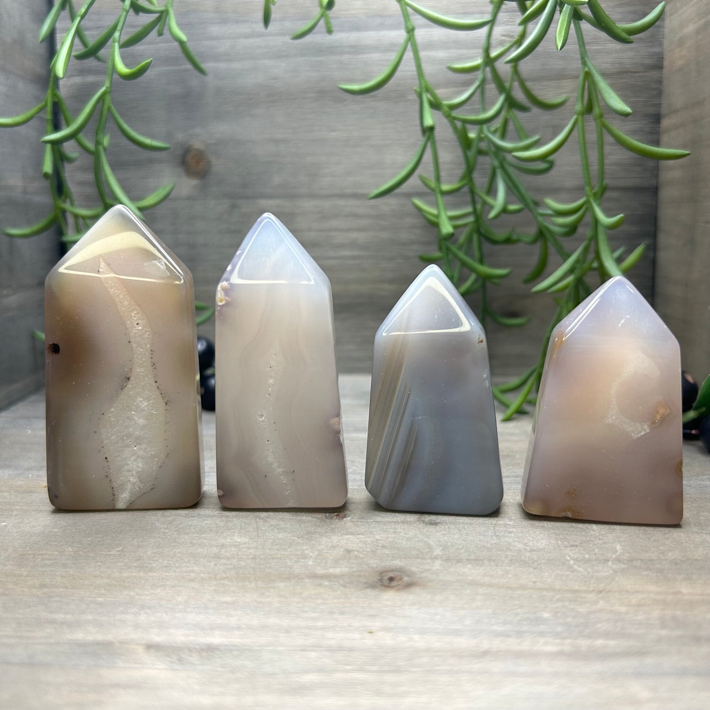 druzy agate tower