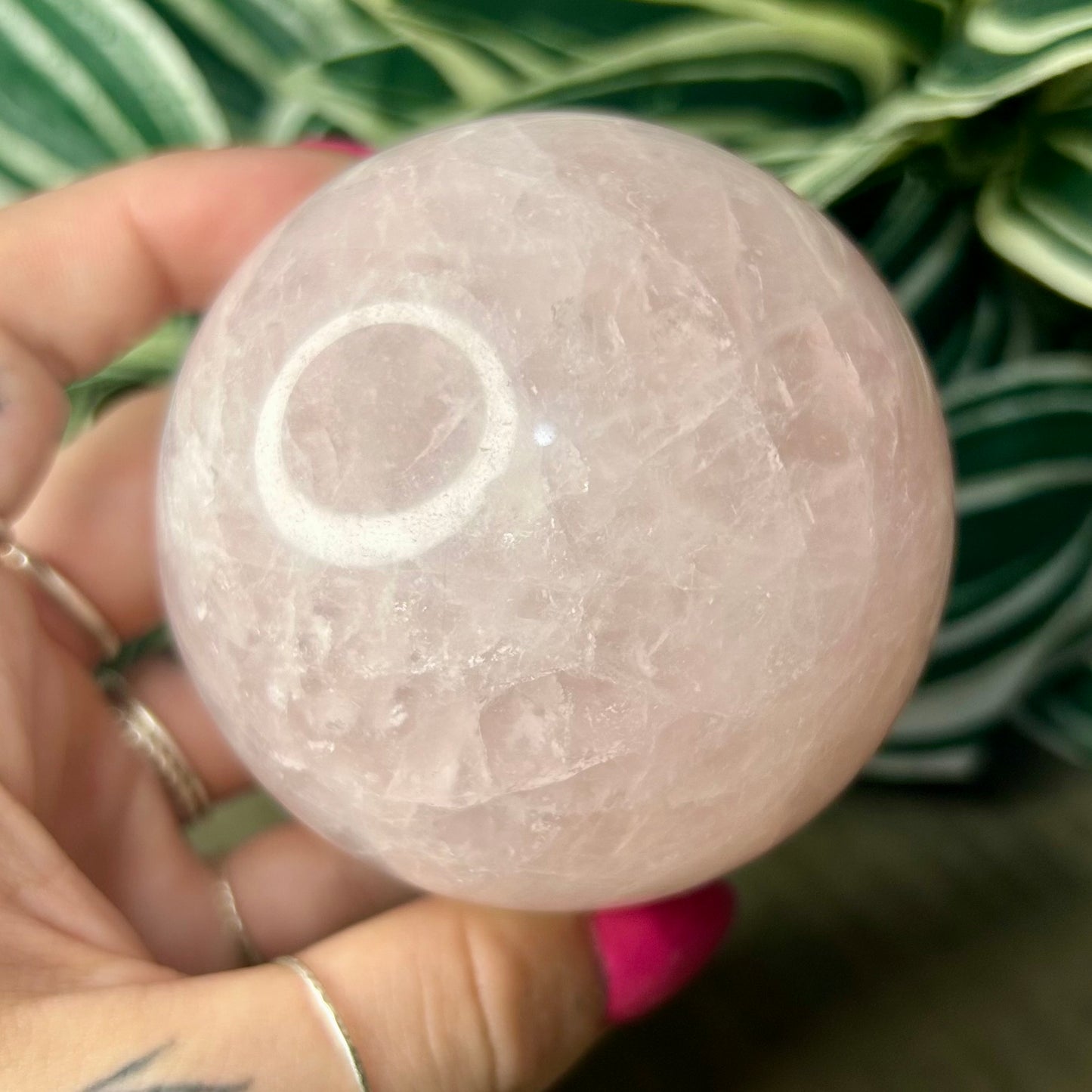 rose quartz sphere