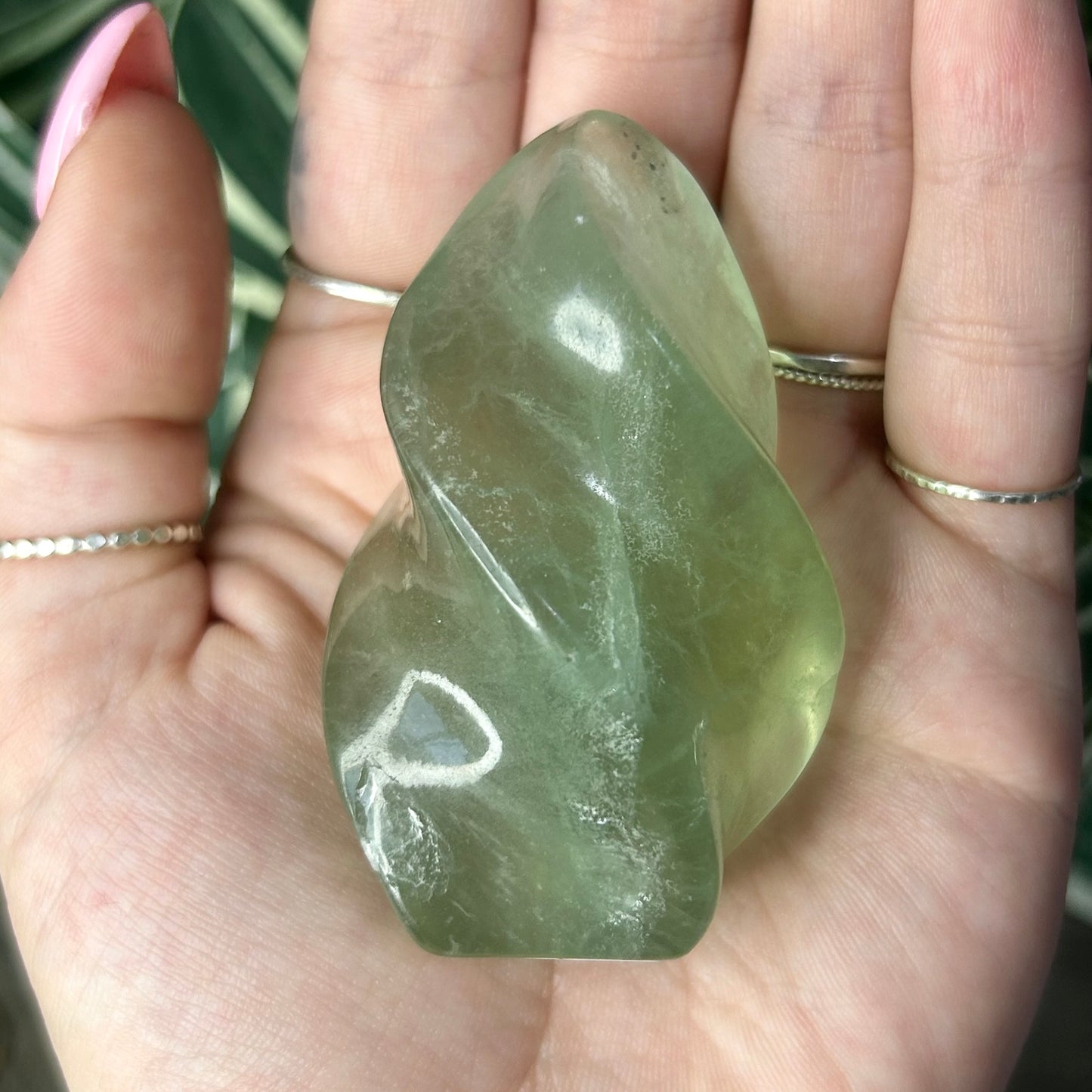 green fluorite flame