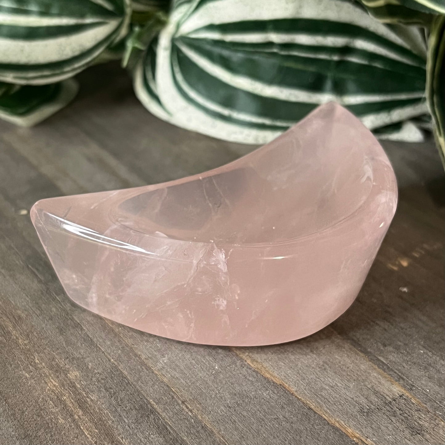 rose quartz moon bowl