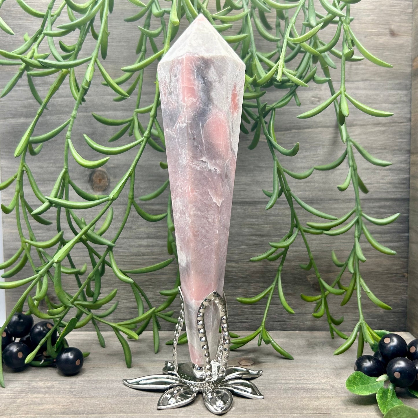 pink opal wand