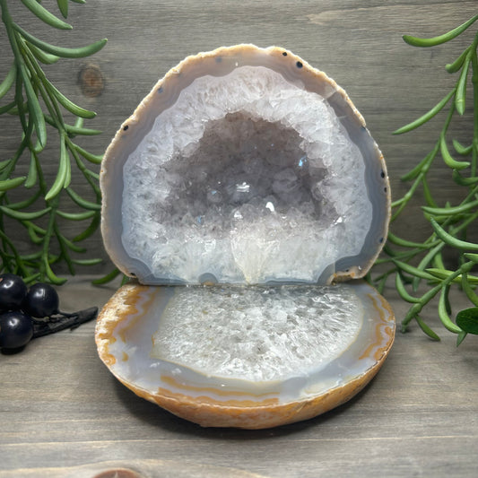 druzy agate trinket plate