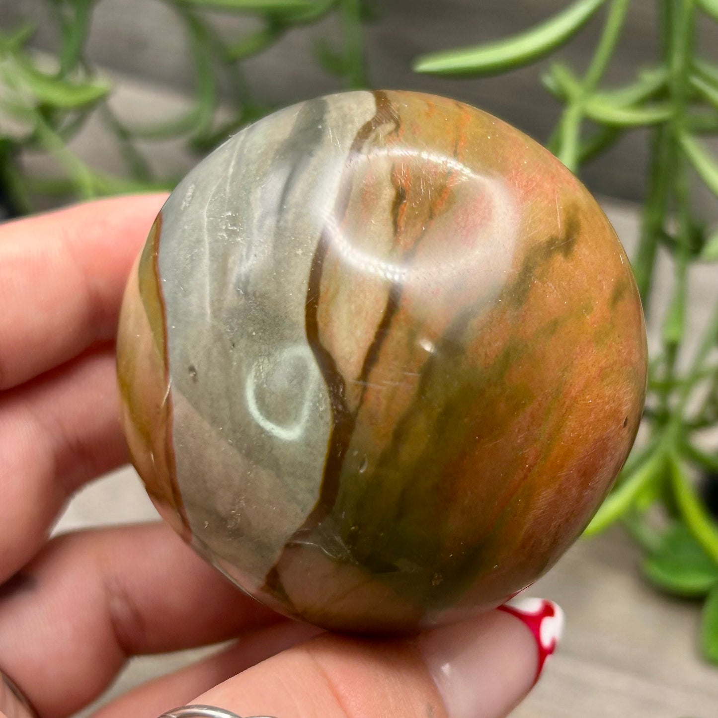 polychrome jasper sphere