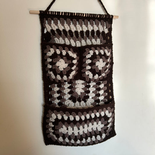 crochet wall organizer