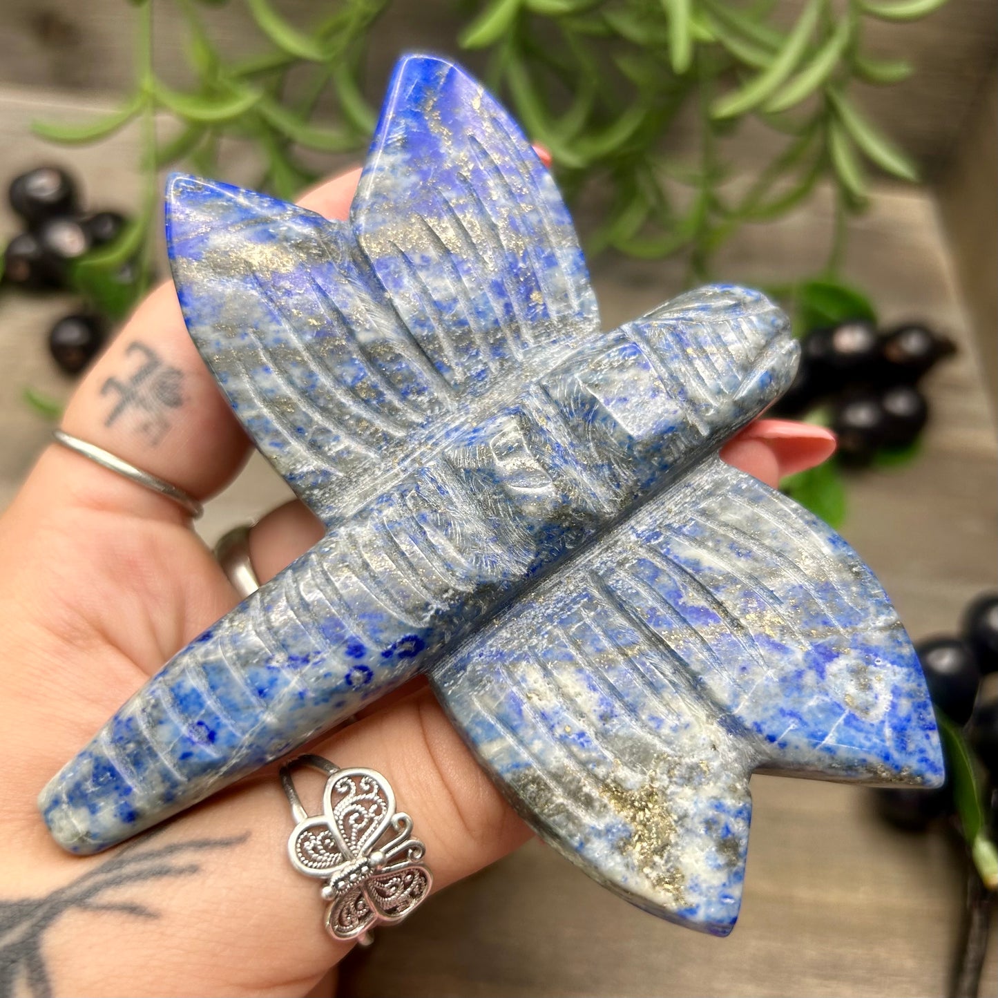 lapis lazuli dragonfly