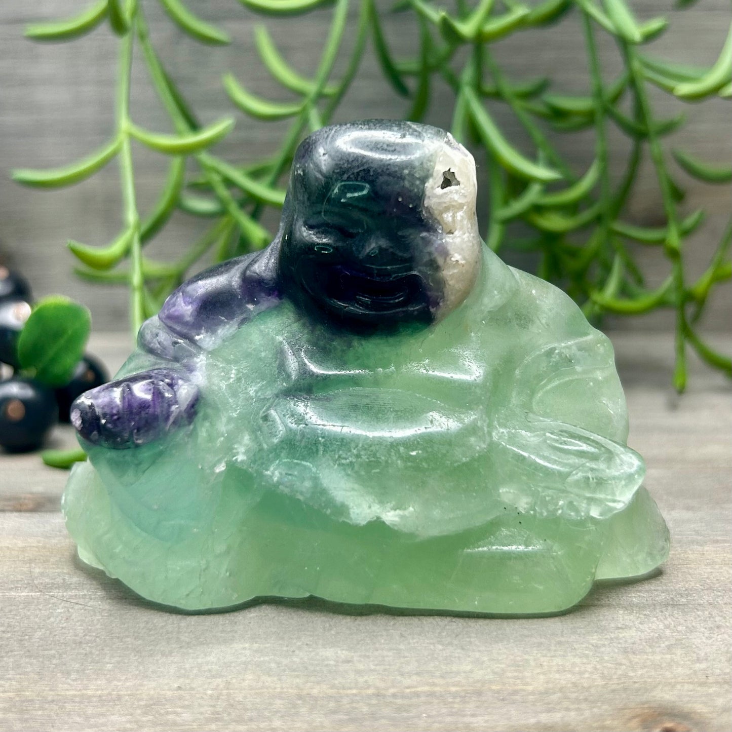 large fluorite buddha (chipped)