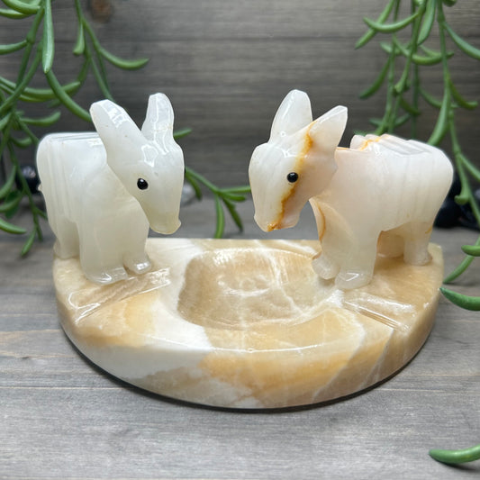 onyx goat ashtray