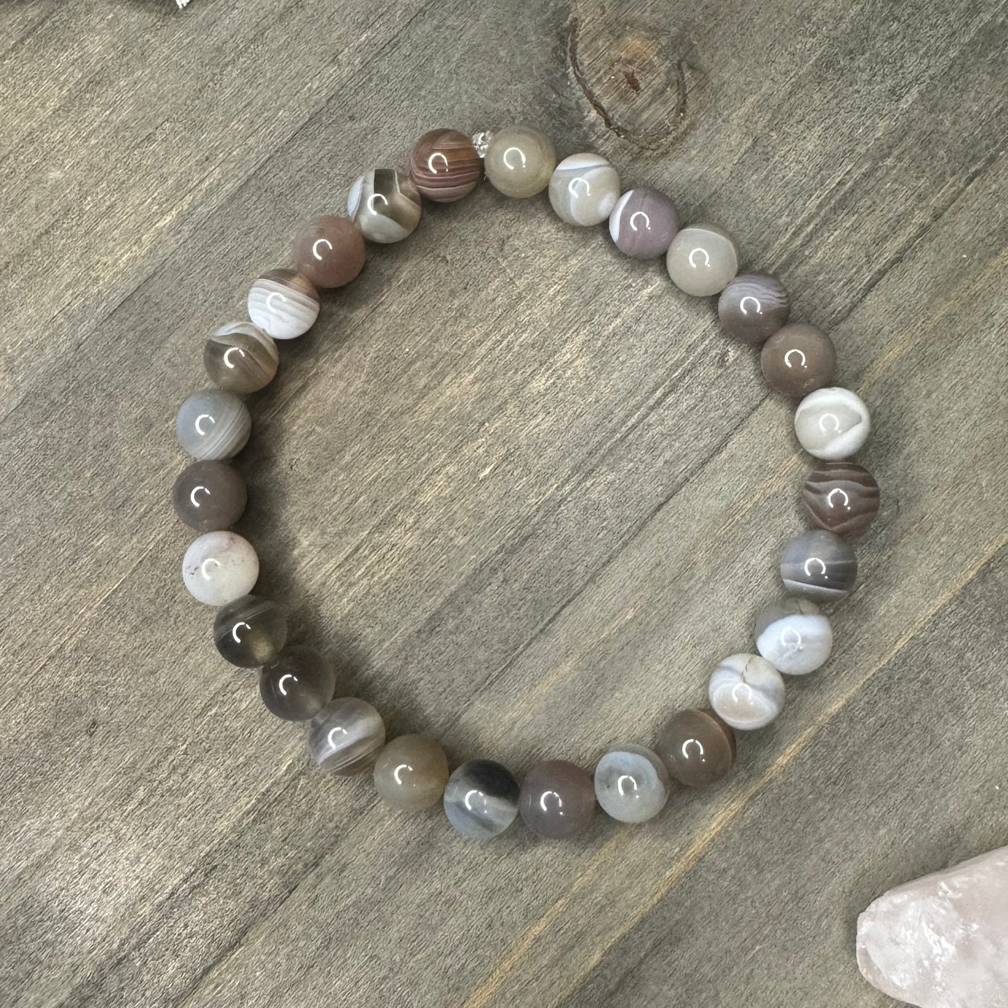 brown agate bracelet (8mm)