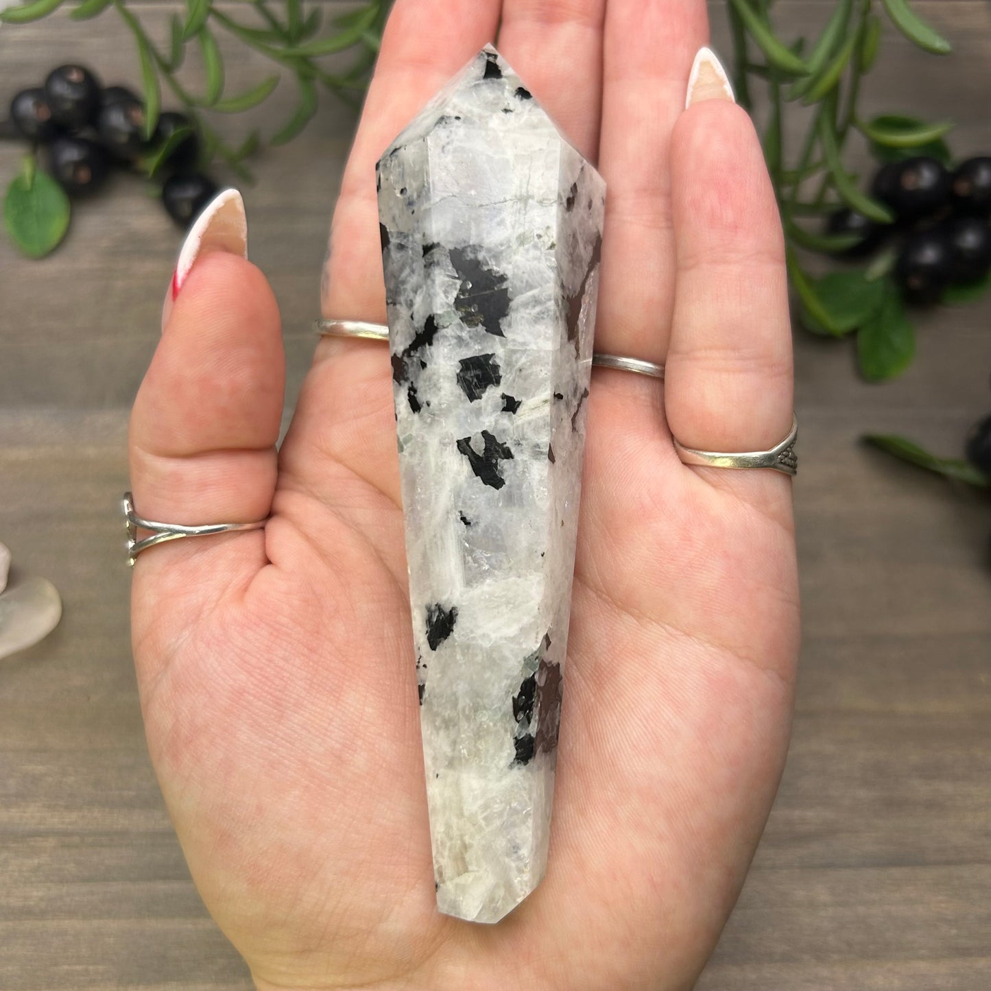 rainbow moonstone wand