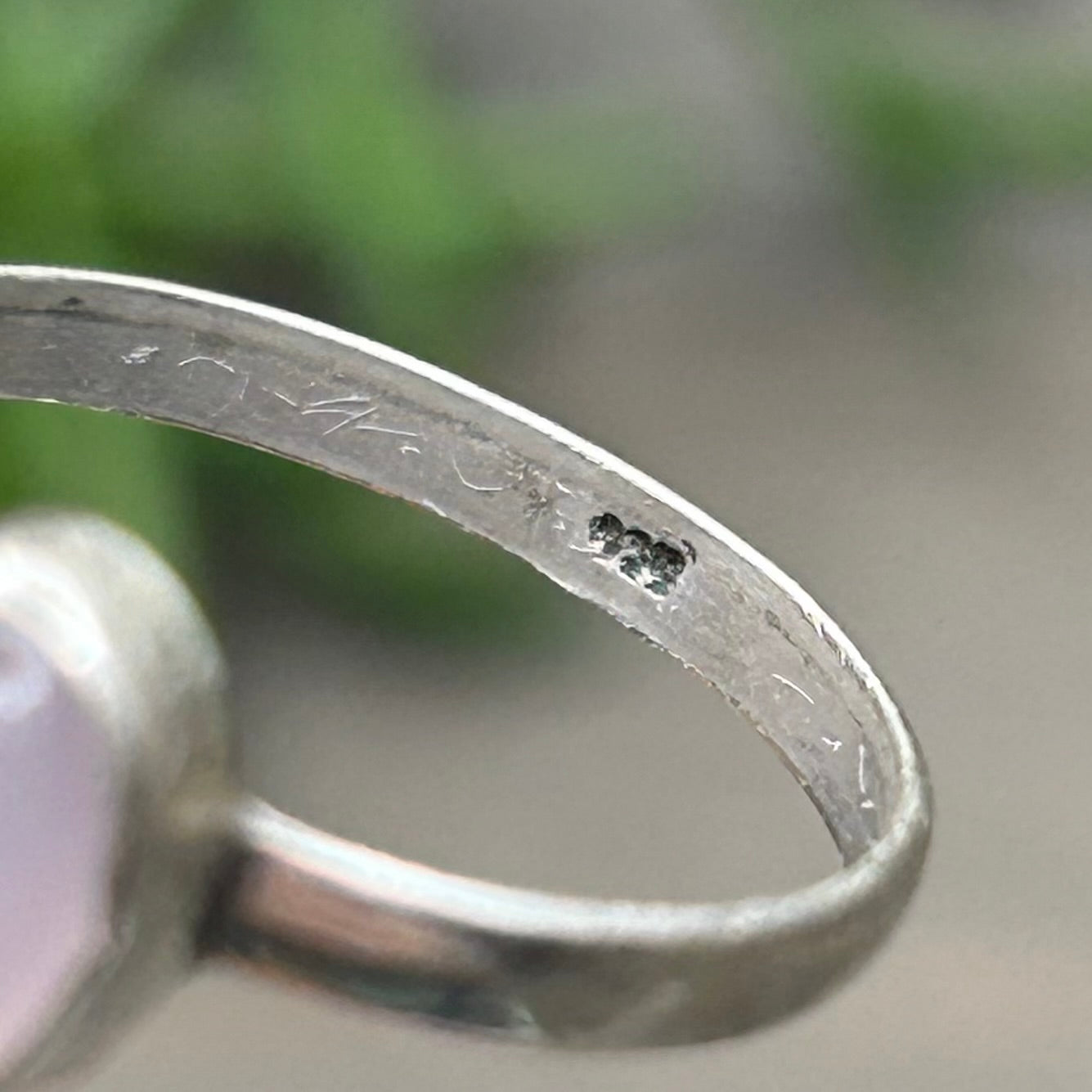 lavender fluorite ring (sz 5)