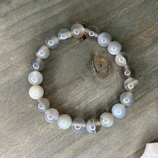 grey agate bracelet