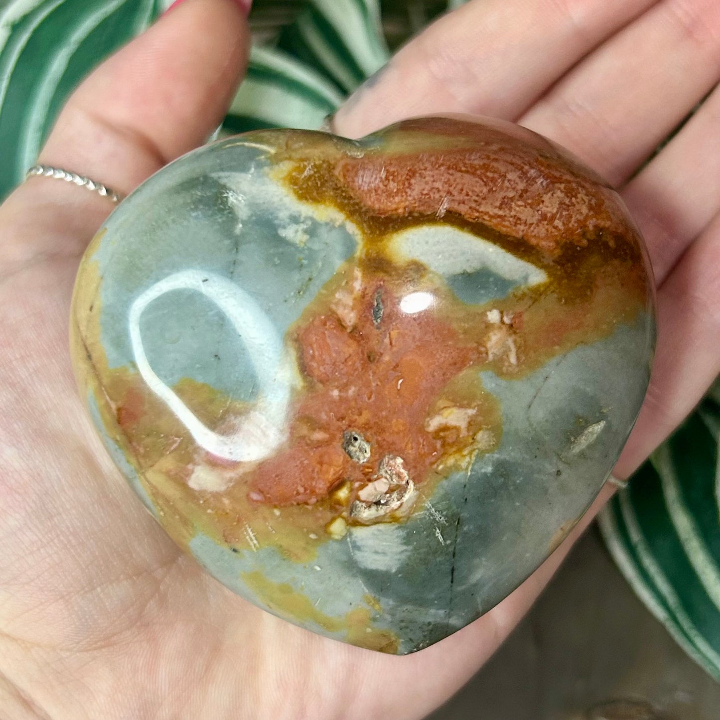 polychrome jasper heart