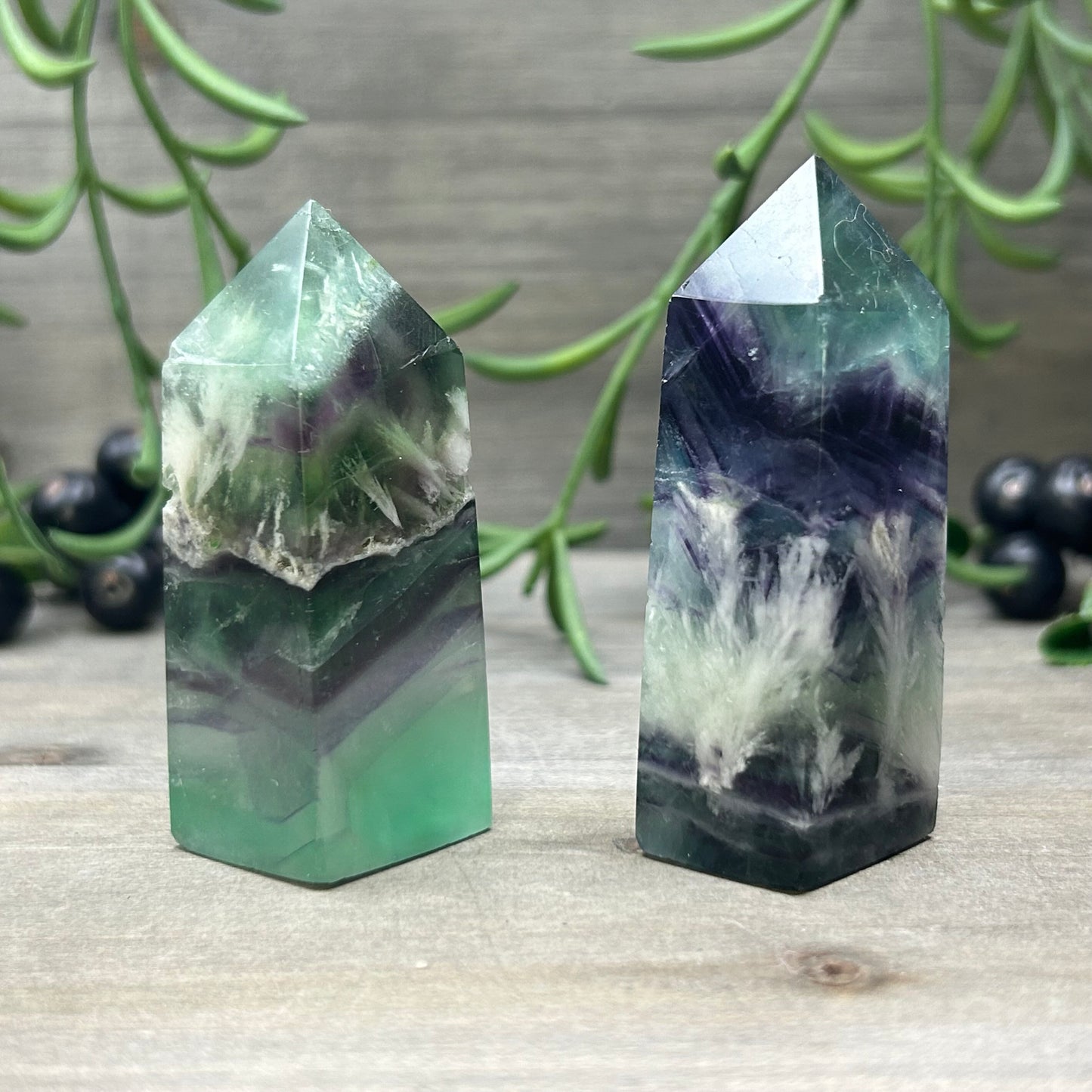 feather fluorite tower