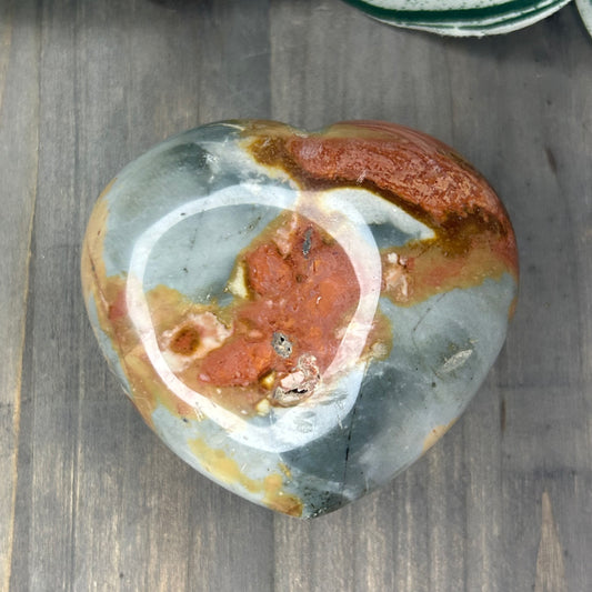 polychrome jasper heart