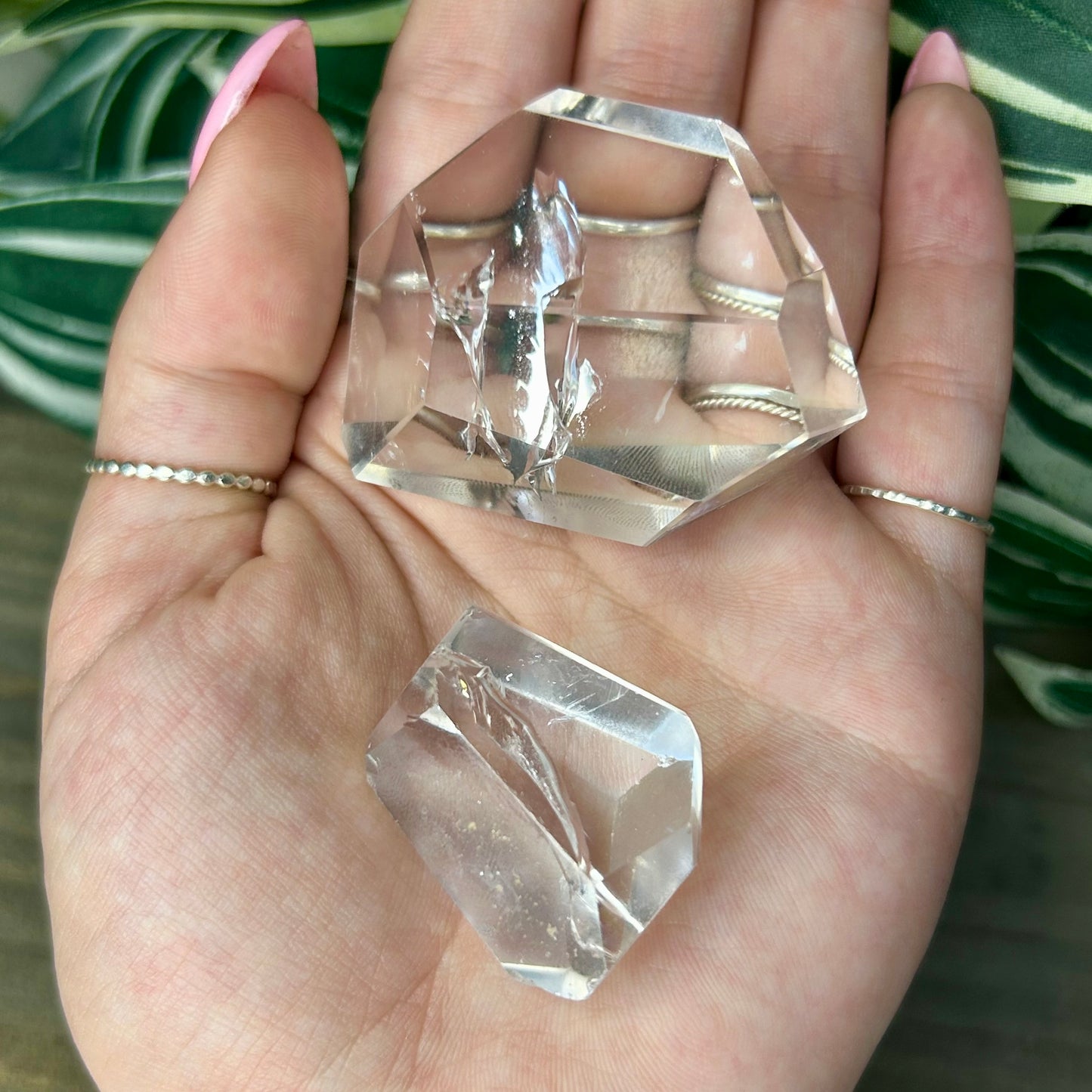 clear quartz freeform