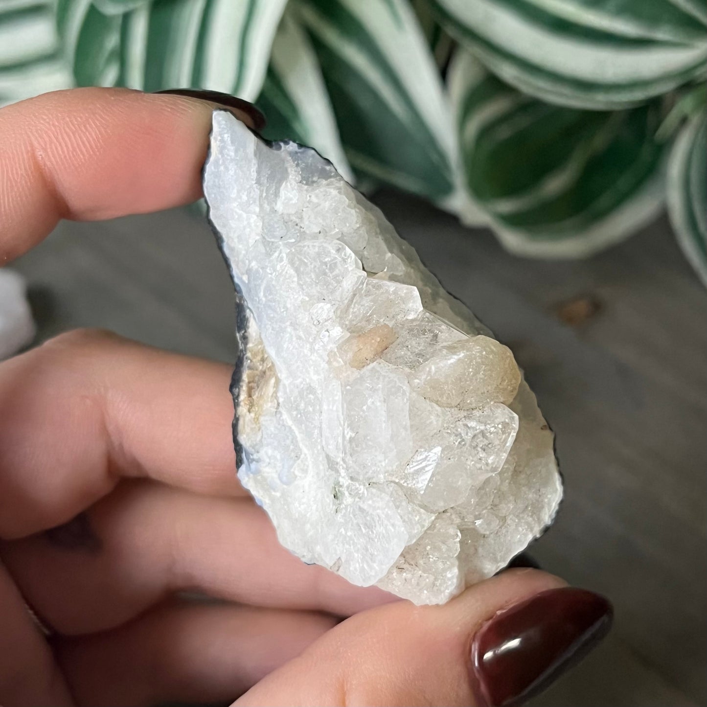 stilbite in apophyllite specimen