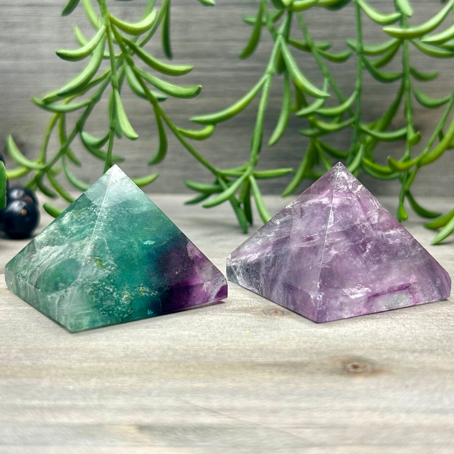 rainbow fluorite pyramid