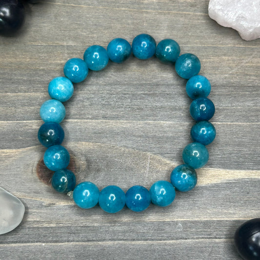 blue apatite bracelet