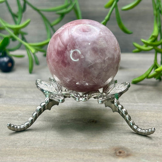 lavender rose quartz sphere