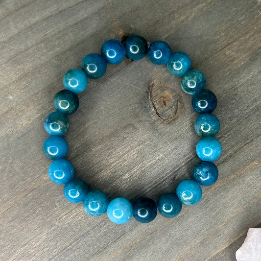 blue apatite bracelet (8mm)